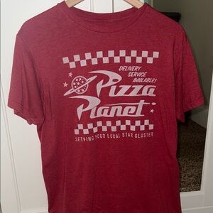 Disney Red Pizza Planet Short Sleeve Tee
